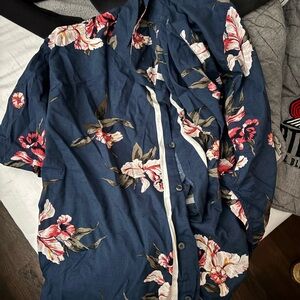 BUNDLE OF THREE ABERCROMBIE Floral Button-Up Shirts size large mens